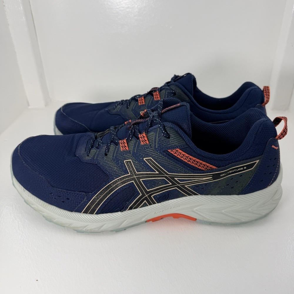 ASICS Gel-Venture 9 Trail Running Shoes Blue Mens 15 Extra Wide 1011B488